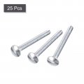 Uxcell 1 4-20x3 Carriage Bolt Round Head Square Neck Q235 Carbon Steel 25pcs