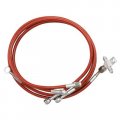 Streamline Front Steel Braided Brake Line Standard Length 2 Red For Honda Trx 450er 2012-2014 