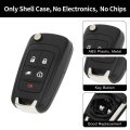 Key Shell Caseless Entry Remote Key Fob Replacement For Chevrolet Volt 2012-2016 5 Buttons Oht05918179