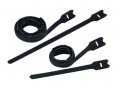 Panduit Hltp3i-x0 Hook And Loop Cable Tie Plenum Style 12-inch Length Black 10-pack 