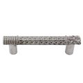 Vicenza Designs K1136 Medici Square Pull 3-inch Polished Silver 