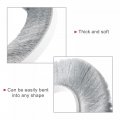 Uxcell Weather Stripping Brush 26ft L X 0 35 W 9 H Self-adhesive Seal Weatherstrip Sweep Gray For Door Window
