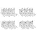 Metal L Corner Brackets 2x2x1 57 In 20 Pieces Heavy Duty Shelf Supporter 90 Degrees Right Angle Joint For Wood Furniture 