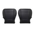 Driver And Passenger Side Bottom Replacement Perforated Leather Seat Cover Black For Ford F250 F350 Lariat Xlt 2017 2018 2019 