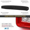 Vipmotoz Full Led Rear Factory Style Tailgate Brake Light Compatible With 2003-2006 Dodge Ram 2500 3500 Dually Pickup Chrome
