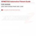 Vipmotoz Full Led Rear Factory Style Tailgate Brake Light Compatible With 2003-2006 Dodge Ram 2500 3500 Dually Pickup Chrome