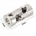 Uxcell 4mm To 5mm Inner Dia Rotatable Universal Steering Shaft U Joint Coupler L24xd11 5pcs
