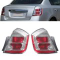 Tail Lamp Light Replacement For Nissan Sentra 2010-2012 Red Lens Driver And Passenger Side Brake Outer Ni2800187 Ni2801187 