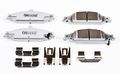 Z26-727 Performance Carbon Fiber Ceramic Front Brake Pads With Installation Hardware For Chevy Malibu Pontiac Grand Am And 