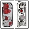 Ford F150 Bronco Euro Style Tail Lights Chrome Housing With Clear Lens