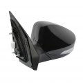Ocpty Black Driver Side View Mirror Smooth With Power Adjustment Heated Signal Lamp Manual Folding Compatible For 2013 Hyundai