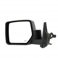 Ocpty Black Driver Side View Mirror Textured With Power Adjustment Heated Manual Folding Compatible For 2007-2015 Jeep Patriot