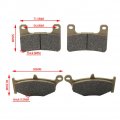 Fsfy Front Rear Brake Pad Fa379 Fa419 Brass Fiber For Suzuki Dl 1000 Al4-al9 V-strom Xt Xal8 Xal9 1050 Tour