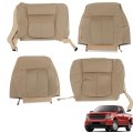 Tan 4pcs Bottom And Lean Back Cloth Seat Cover Front Driver Passenge Replacement For 2011 2012 2013 2014 F150 