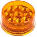 Ocpty 9led Side Marker Light 4pcs 2a Amber Round Trailer Lamp Stop Turn Tail W Rubber Grommet Fit For Boats Truck Pickups 12v