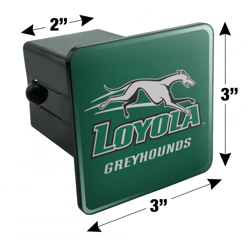 Loyola University Maryland Primary Logo Tow Trailer Hitch Cover Plug Insert 2