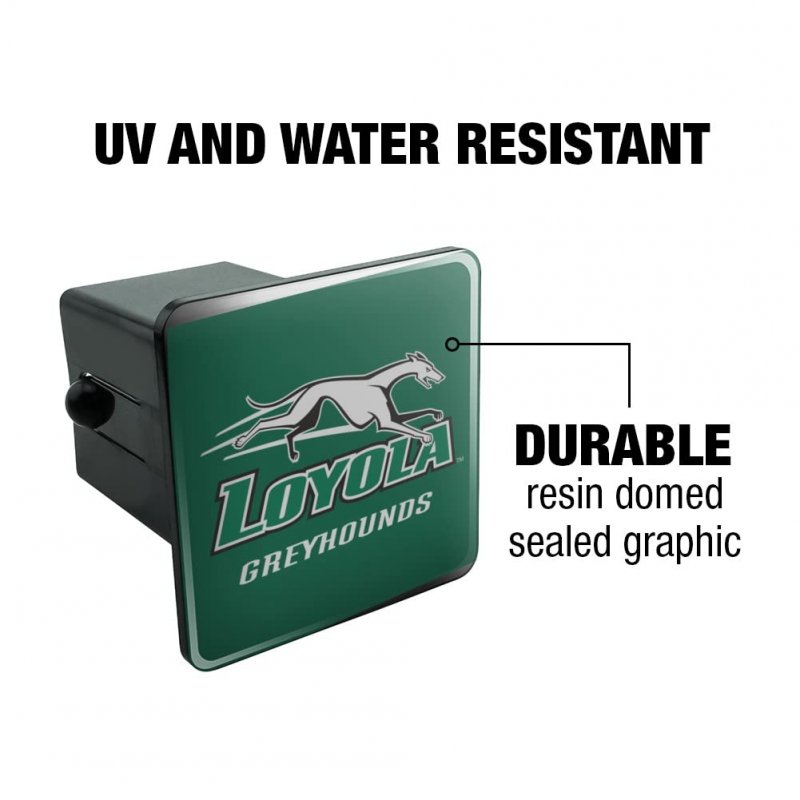 Loyola University Maryland Primary Logo Tow Trailer Hitch Cover Plug Insert 2