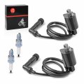Moto1988 Ignition Coil Pack R L Spark Plug Cap For Yamaha Virago 700 750 1000 1100 Xv700 Xv750 Xv1000 Xv1100 1984-1999