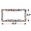 Superman Button Pattern License Plate Tag Frame