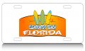 Clearwater Beach Florida Aluminum License Plate Auto Suv Truck Tag Desn84 