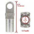 Caltric Rear Propeller Shaft Yoke 13t Compatible With Kawasaki 49117-0572 49117-0010