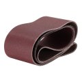 5pcs 6 X 89 Sanding Belts 120 Grits Aluminum Oxide Abrasive Belt Sander Paper Papers For Metal Wood Grinding Polishing Reddish 