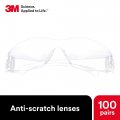 3m Safety Glasses Virtua 100 Pack Ansi Z87 Clear Hard Coat Lens Frame