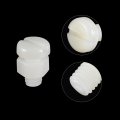 Uxcell 20 Pairs Nylon Screw Nut Assortment M5x10mm Slotted Pan Head Screws M5 Hex Nuts For Machinery Electronics White