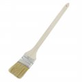 Uxcell 40 5x4 8x3cm Wood Handle Metal Ferrule Bent Head Synthetic Bristle Paint Brush 