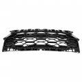 Front Upper Grille Grill For 2023-2024 Honda Hr-v Hrv All Bumper Hood Black