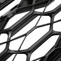 Kuafu Front Upper Grille Grill Compatible With 2023-2024 Honda Hr-v Hrv All Bumper Hood Black