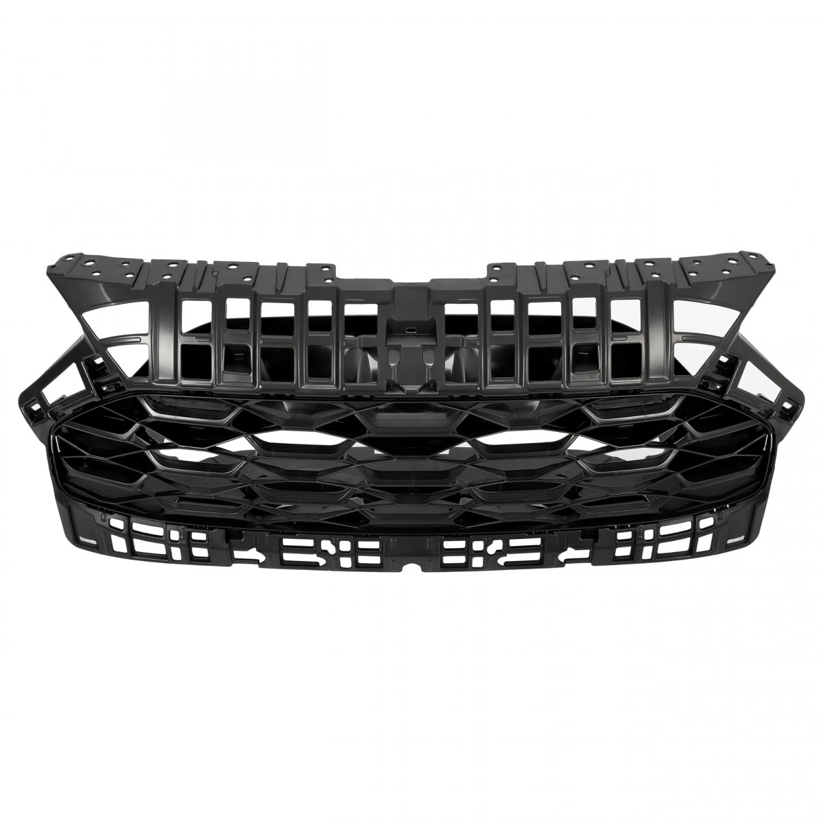 Front Upper Grille Grill For 2023-2024 Honda Hr-v Hrv All Bumper Hood Black