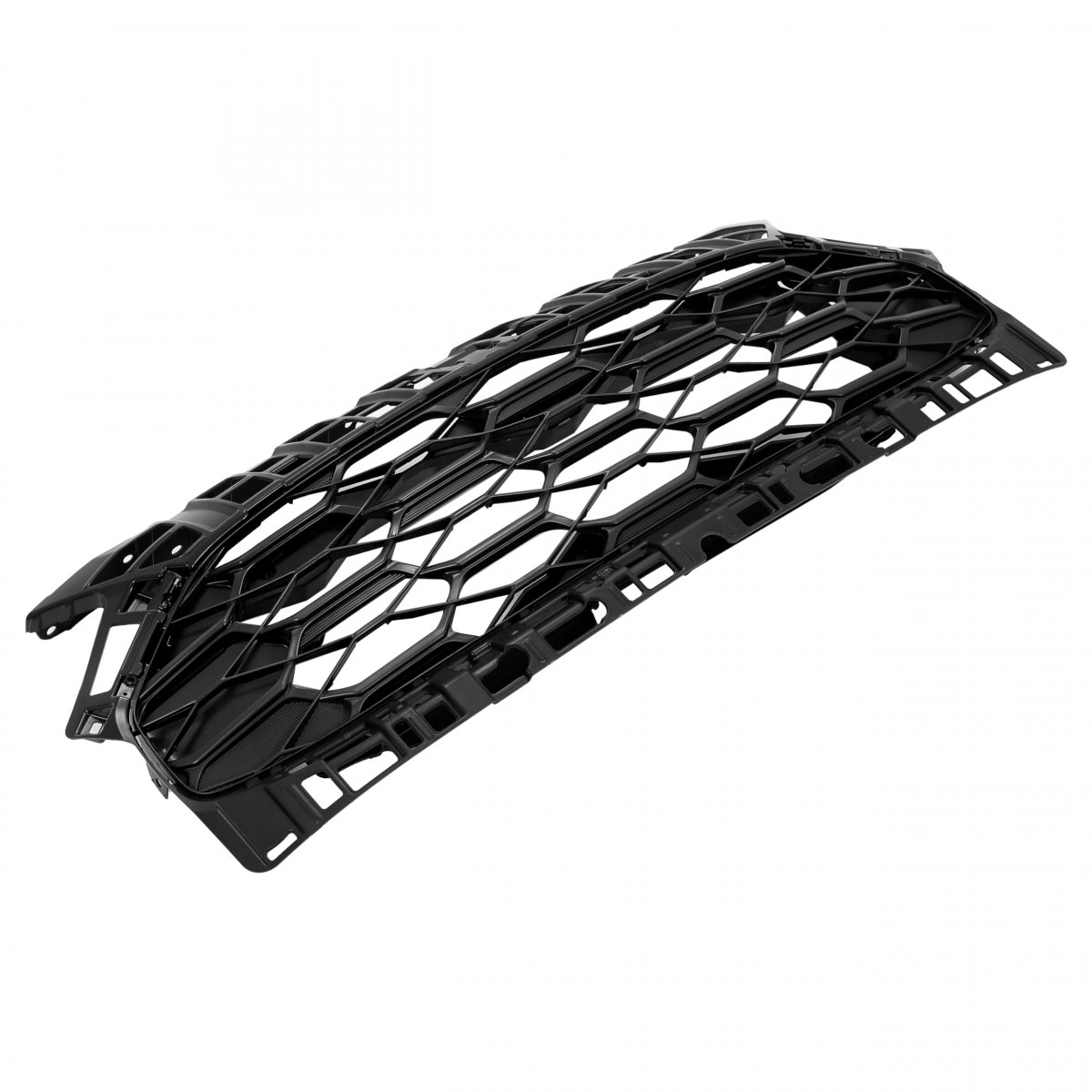 Front Upper Grille Grill For 2023-2024 Honda Hr-v Hrv All Bumper Hood Black