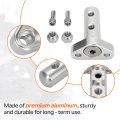 Aluminum Double Stud Throttle Cable Bracket For Gm Body With 3 In Linkage Cam Polished Finish