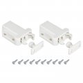 Uxcell Push Latch Touch 2pcs To Open Door Rebound Self-locking Latches For Drawer White