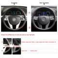 Mewant Hand-sewn Car Steering Wheel Wrap Cover For Pontiac G8 2008-2009 Holden Commodore Ve 2006-2012i Only Fit The Original Is