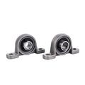 Eowpower 2pcs 12mm Bore Diameter Ball Mounted Pillow Block Insert Bearing 