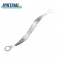 X Autohaux Universal Tinned Copper Engine Ground Strap Wire 7 87 X10mm Rings Terminal For Car 6 Pcs