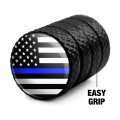 Thin Blue Line American Flag Tire Rim Wheel Aluminum Valve Stem Caps