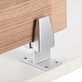 Uxcell Office Desk Partition Support Bracket 4pcs Divider Clamp Brackets Screen Clip Holders For 12-20mm Thick Matt White