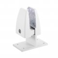 Uxcell Office Desk Partition Support Bracket 4pcs Divider Clamp Brackets Screen Clip Holders For 12-20mm Thick Matt White