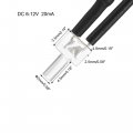 Uxcell Pre Wired Led 2mm Orange Dc6-12v Diffused Lights Emitting Diodes For Diy Party Rc Boat