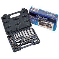 Ts1020 20 Piece 3 8 In Drive Socket Set Sae Chrome Vanadium Steel 6 Point Sockets