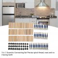 3 In 1 Connector Kit Precise Spiral Thread Fine Workmanship Eccentric Wheel Standard Size With Wooden Pins For Installing
