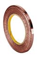 Tapecase 1182 Copper Acrylic Adhesive Double-sided Foil Tape With Conductive Adhesive-converted From 3m 18 Yds Length 0 438 