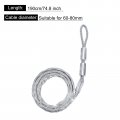 Meccanixity Cable Pulling Grip 6 2ft 74 8 Inch Wire Mesh Puller Socks Anti-slip Single Head Galvanizing Steel Grips Net Cover