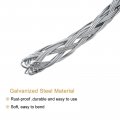 Meccanixity Cable Pulling Grip 6 2ft 74 8 Inch Wire Mesh Puller Socks Anti-slip Single Head Galvanizing Steel Grips Net Cover