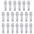 Xtremeamazing 20pcs Silver Stainless Steel Wheel Lug Bolt For C180 C200 C250 C300 C350 C63 Cl500 Cl550 Cl600 Cl63 Cl65 E63 