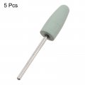 Uxcell 5 Pcs Silicone Rubber Grinding Buffing Wheels 800 Grits 10mm Dia Cone Shape Polishing Head For Electric Rotary Tool