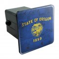 Rustic Oregon State Flag Distressed Usa Tow Trailer Hitch Cover Plug Insert